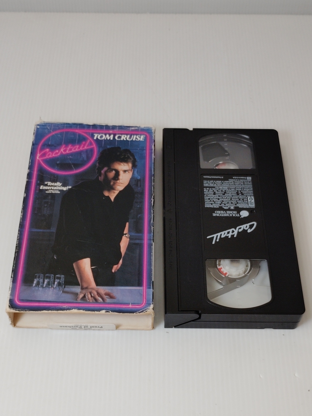 12 For $8 Tom Cruise "Cocktail" VHS - Black with Neon Pink Cover